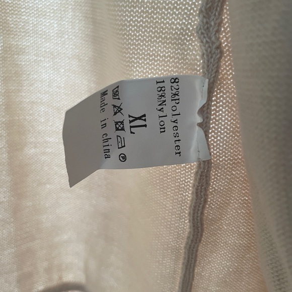 Cream Cardigan Sweater - Picture 2 of 2